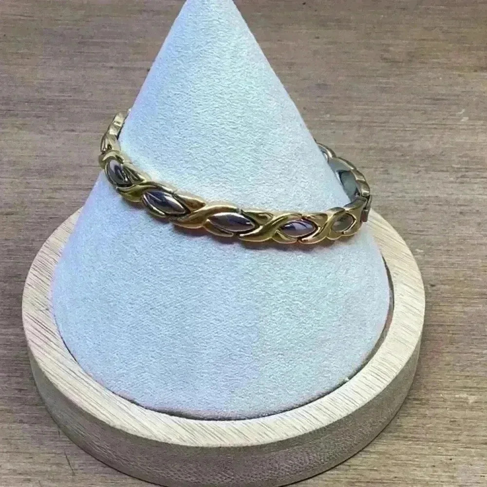Gold and Silver Two Tone Bracelet Vintage